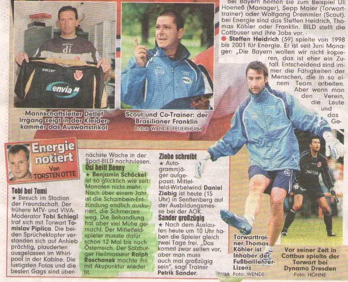 02.09.2006 – Bild Zeitung Sport