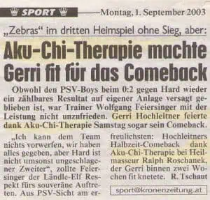 01.09.2003 – Kronen Zeitung Sport