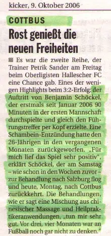 09.10.2006 – Kicker Sport Magazin
