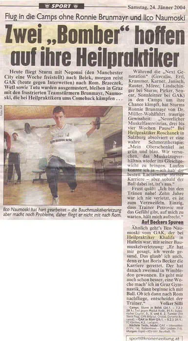 24.12.2004 – Kronen Zeitung Sport